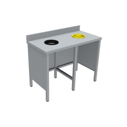 MEUBLE DE TRI INOX 304, SANS PORTE, SANS 2TVO-MTRI126 L2G