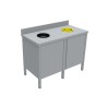 MEUBLE DE TRI INOX 304, 2 PORTES, SANS 2TVO-MTRI126-PB L2G