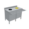 MEUBLE DE TRI INOX 304, 2 PORTES, AVEC 2TVO-MTRI126-RPB L2G