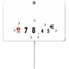 ETIQUETTE VIERGE EN PVC AVEC PIC EN INOX ET 3129 L2G