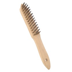 BROSSE METALLIQUE POUR GRILL, MANCHE BOIS, 31982 L2G