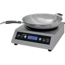 WOK A INDUCTION A POSER, POELE INCLUSE, COQUE INOX 360-3000 L2G