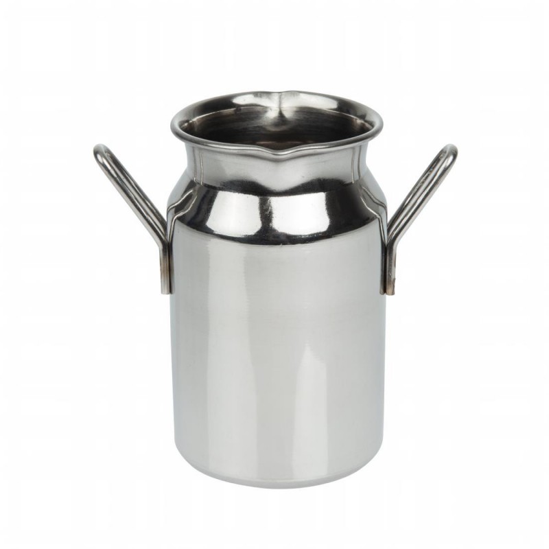 Mini bidon à lait inox Olympia taille moyenne CL209 Olympia Mini bidon à lait inox Olympia taille moyenne CL209 Olympia