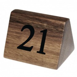 Numéros de table en bois Olympia 21 à 30 (Lot de 10) CL298 Olympia