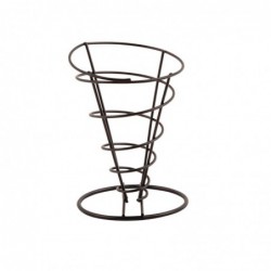 Support conique pour frites noir Olympia CL319 Olympia