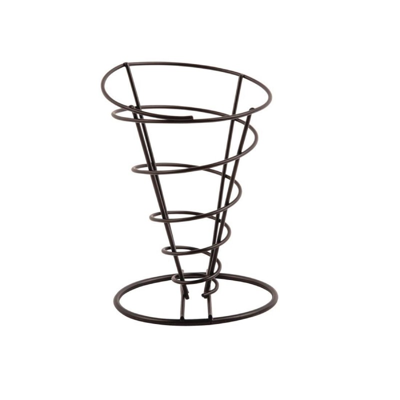 Support conique pour frites noir Olympia CL319 Olympia