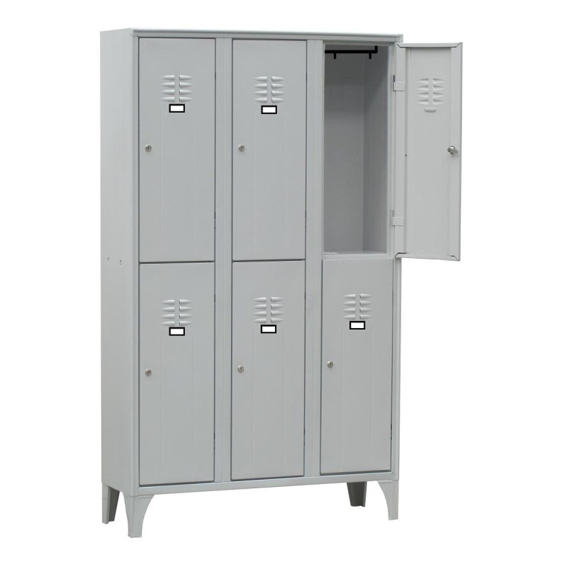 ARMOIRE VESTIAIRE MULTICASES, 3 COLONNES 6 CASES 3C-6CA L2G