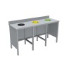MEUBLE DE TRI INOX 304, SANS PORTE, SANS 3TVO-MTRI186 L2G