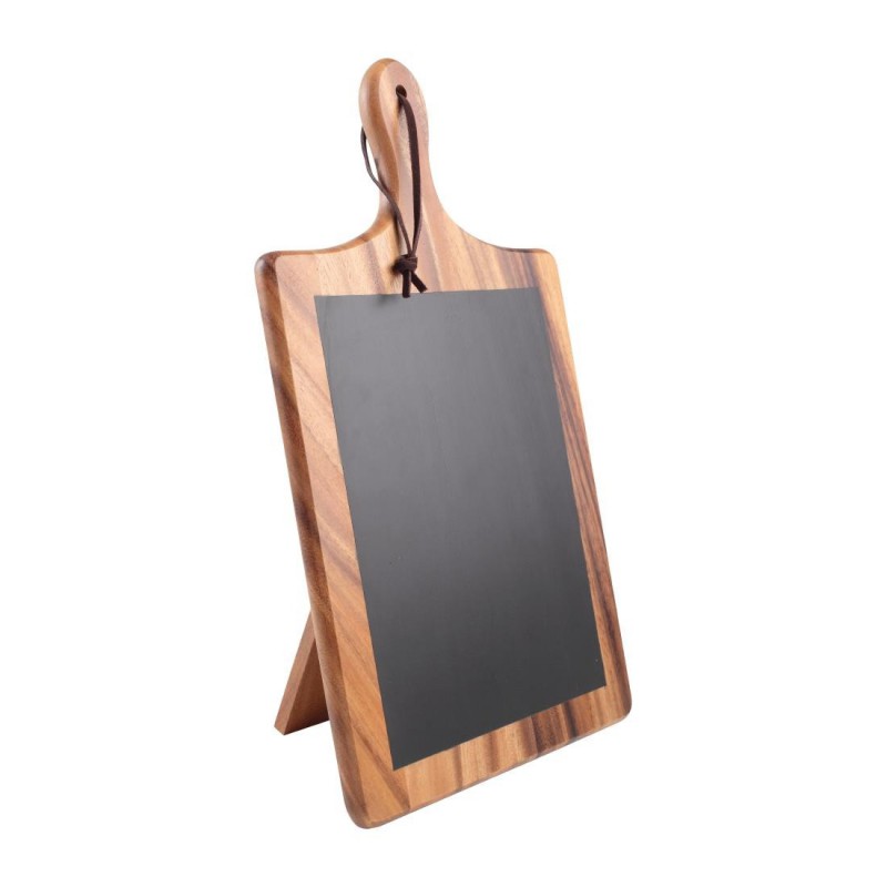 Planche en acacia et ardoise avec support T&G Woodware CL485 T&G Woodware Planche en acacia et ardoise avec support T&G Woodware CL485 T&G Woodware