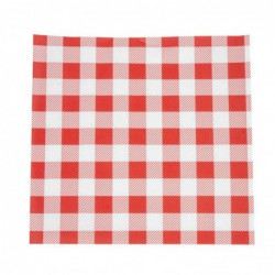 Papier ingraissable vichy rouge 250x250mm lot de 200 CL657 Chevler
