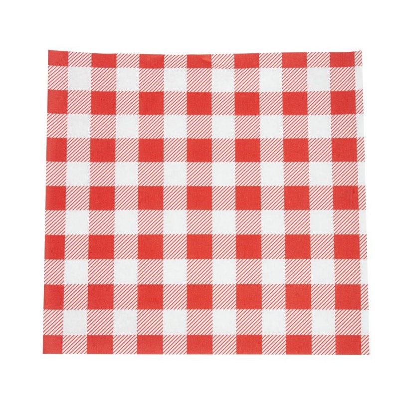 Papier ingraissable vichy rouge 250x250mm lot de 200 CL657 Chevler Papier ingraissable vichy rouge 250x250mm lot de 200 CL657 Chevler