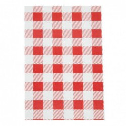 Papier ingraissable vichy rouge 190 x 310mm (lot de 200) CL658 Chevler