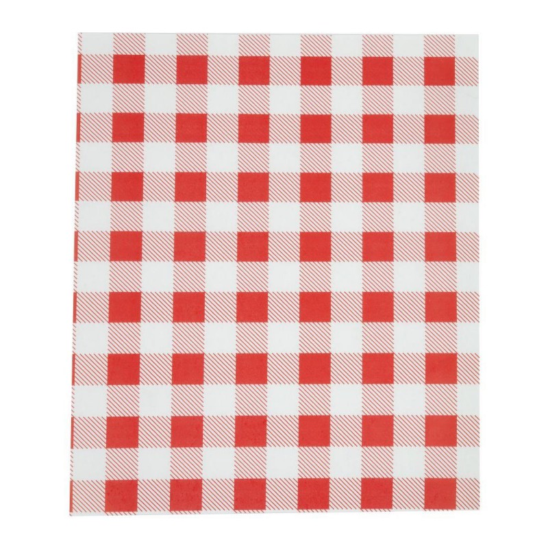 Papier ingraissable vichy rouge 310x380mm lot de 200 CL659 Chevler Papier ingraissable vichy rouge 310x380mm lot de 200 CL659 Chevler
