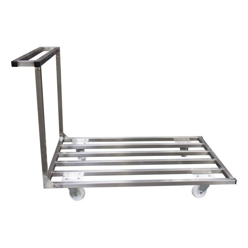 CHARIOT PLATEFORME INOX 304 PLATEAU BARREAUDE 410301 L2G CHARIOT PLATEFORME INOX 304 PLATEAU BARREAUDE 410301 L2G