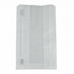 Grands sacs snack chaud en papier glassine compostable avec fenêtre NatureFlex Vegware (Lot de 500) CL688 Vegware