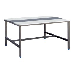 TABLE DECOUPE MIXTE FACE A FACE, CHASSIS INOX 304, 120901 L2G