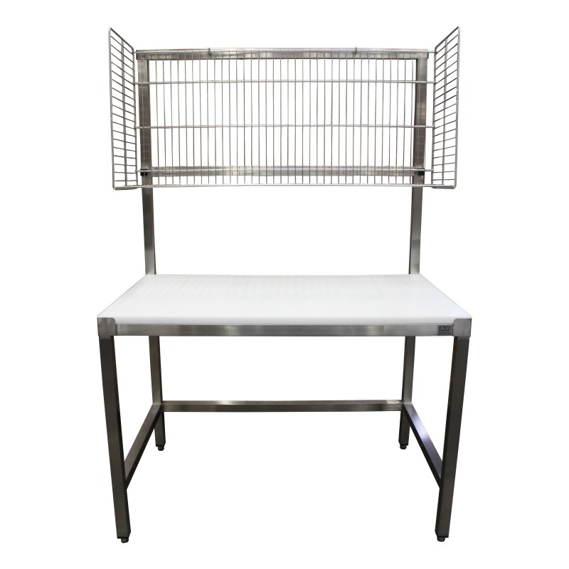 TABLE DE MISE SOUS BARQUETTES, DESSUS INOX 304 130602 L2G TABLE DE MISE SOUS BARQUETTES, DESSUS INOX 304 130602 L2G