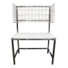 TABLE DE MISE SOUS BARQUETTES, DESSUS INOX 304 130602 L2G