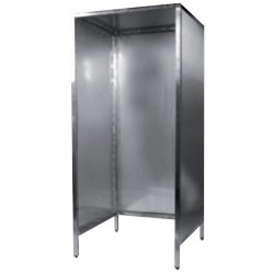 CABINE A DORER INOX 304 - SUR ROULETTES D.125 MM 14901 L2G