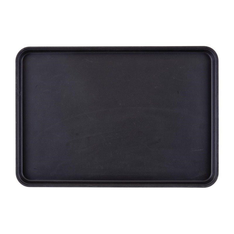 Plateau de service rectangulaire fibre de verre antidérapant Camtread Cambro noir 450x650mm (Lot de 6) CL930 Cambro Plateau de service rectangulaire fibre de verre antidérapant Camtread Cambro noir 450x650mm (Lot de 6) CL930 Cambro