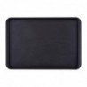 Plateau de service rectangulaire fibre de verre antidérapant Camtread Cambro noir 450x650mm (Lot de 6) CL930 Cambro