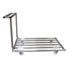 CHARIOT PLATEFORME INOX 304 PLATEAU BARREAUDE 410302 L2G