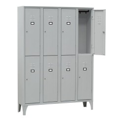 ARMOIRE VESTIAIRE MULTICASES, 4 COLONNE 8 CASES 4C-8CA L2G
