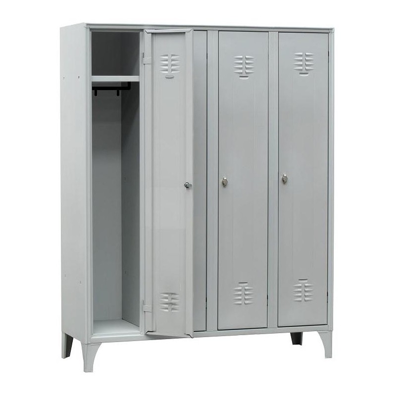 VESTIAIRE INDUSTRIE PROPRE ACIER SUR PIEDS, 4C-IP L2G
