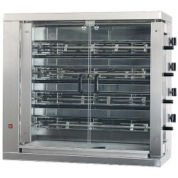 ROTISSOIRE ELECTRIQUE INOX 4 BROCHES EN V 4EE L2G