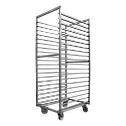 CHARIOT DE STOCKAGE INOX 800X600 MM, 4RCI-SCH8060-20 L2G