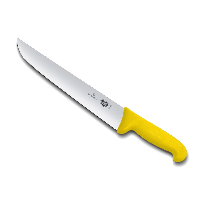 COUTEAU BOUCHER VICTORINOX MANCHE JAUNE SURMOULE 5.5208.20 L2G COUTEAU BOUCHER VICTORINOX MANCHE JAUNE SURMOULE 5.5208.20 L2G