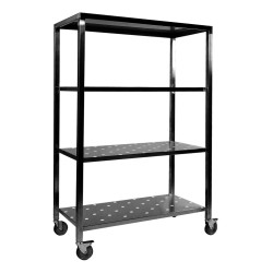 CHARIOT DE REMBALLE 4 NIVEAUX PERFORES 52315 L2G