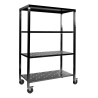 CHARIOT DE REMBALLE 4 NIVEAUX PERFORES 52315 L2G