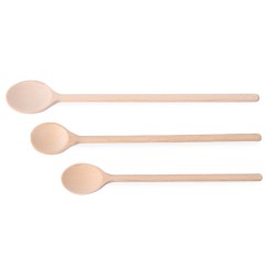CUILLERES EN BOIS SET DE 3 PIECES 525005 L2G