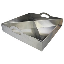 BAC INOX 304 AVEC 2 POIGNEES SUR LES COTES 53013 L2G