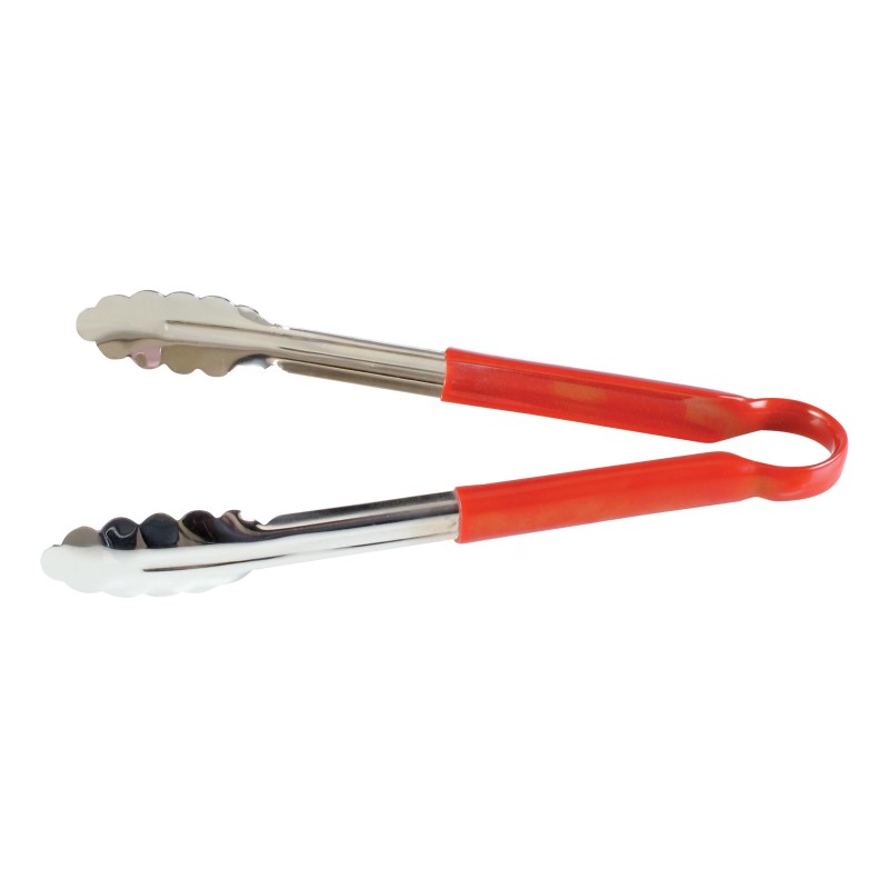 PINCE DU CHEF INOX, MANCHE ROUGE 533237 L2G PINCE DU CHEF INOX, MANCHE ROUGE 533237 L2G