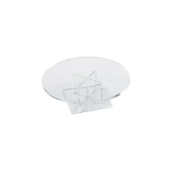 PIED DE PRESENTATION ROND TRANSPARENT EN PLEXI 5354 L2G