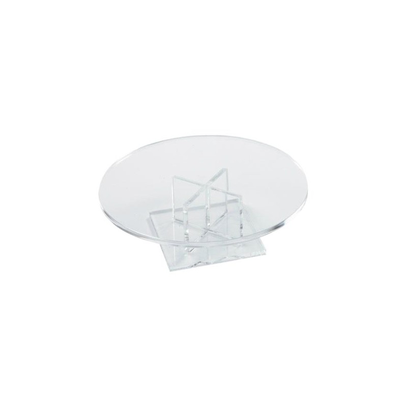 PIED DE PRESENTATION ROND TRANSPARENT EN PLEXI 5354 L2G
