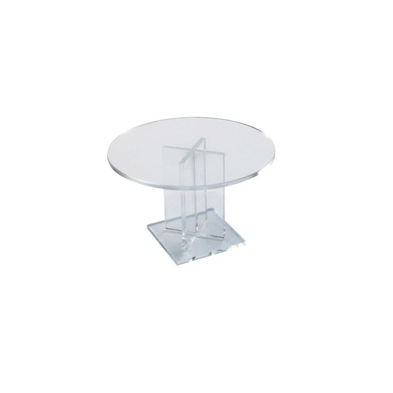 PIED DE PRESENTATION ROND TRANSPARENT EN PLEXI 5355 L2G PIED DE PRESENTATION ROND TRANSPARENT EN PLEXI 5355 L2G