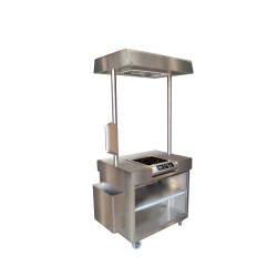 MEUBLE DE DEGUSTATION INOX 304, EQUIPE D'UNE 54118 L2G