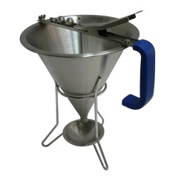 ENTONNOIR DOSEUR INOX AVEC 3 DOUILLES D.2, 4, 6 MM 551806 L2G
