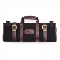 Trousse à couteaux en toile Boldric noire 17 emplacements CM557 Boldric