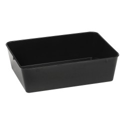 PLAT DE PRESENTATION MELAMINE NOIR 568408 L2G