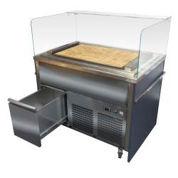 MODULE DESSUS BILLOT BOIS REFRIGERE +5°/+10°C STAT 7024-MRBB128 L2G