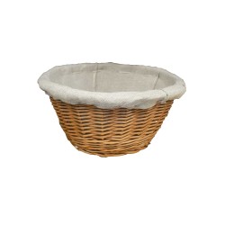 BANNETON ROND ENTOILES LIN, OSIER NOISETTE 70627 L2G