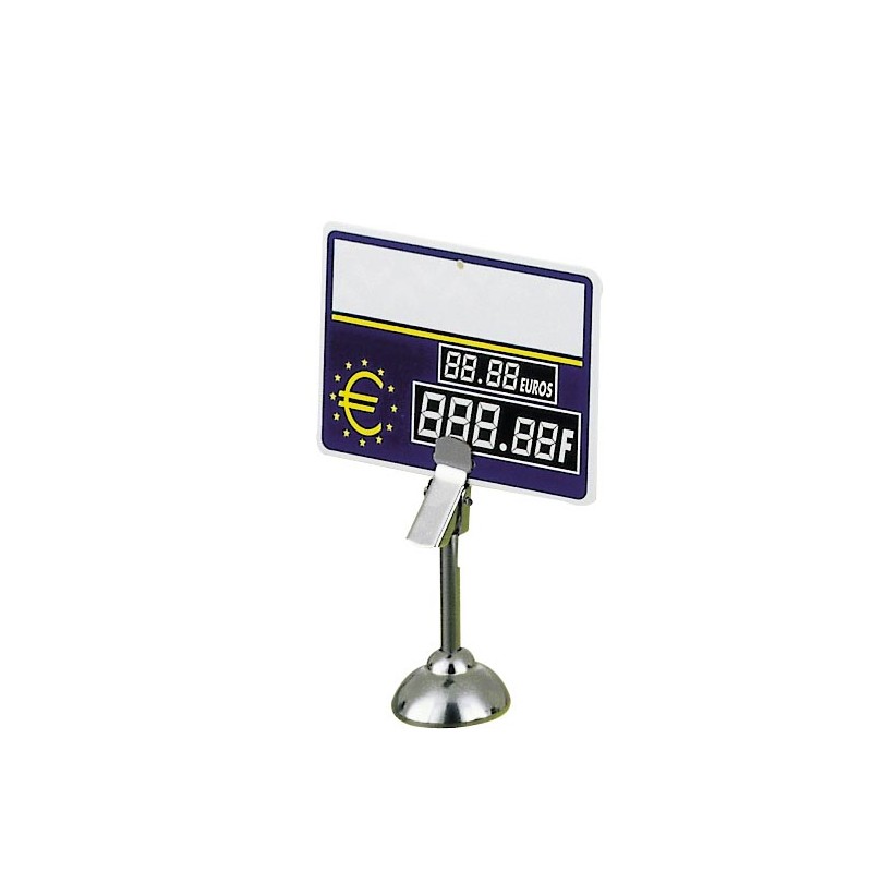 PORTE ETIQUETTE SUR SOCLE + PINCE H 50MM - 72830 L2G PORTE ETIQUETTE SUR SOCLE + PINCE H 50MM - 72830 L2G