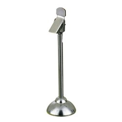 PORTE ETIQUETTE INOX SUR SOCLE LESTE + PINCE H90MM 72833 L2G
