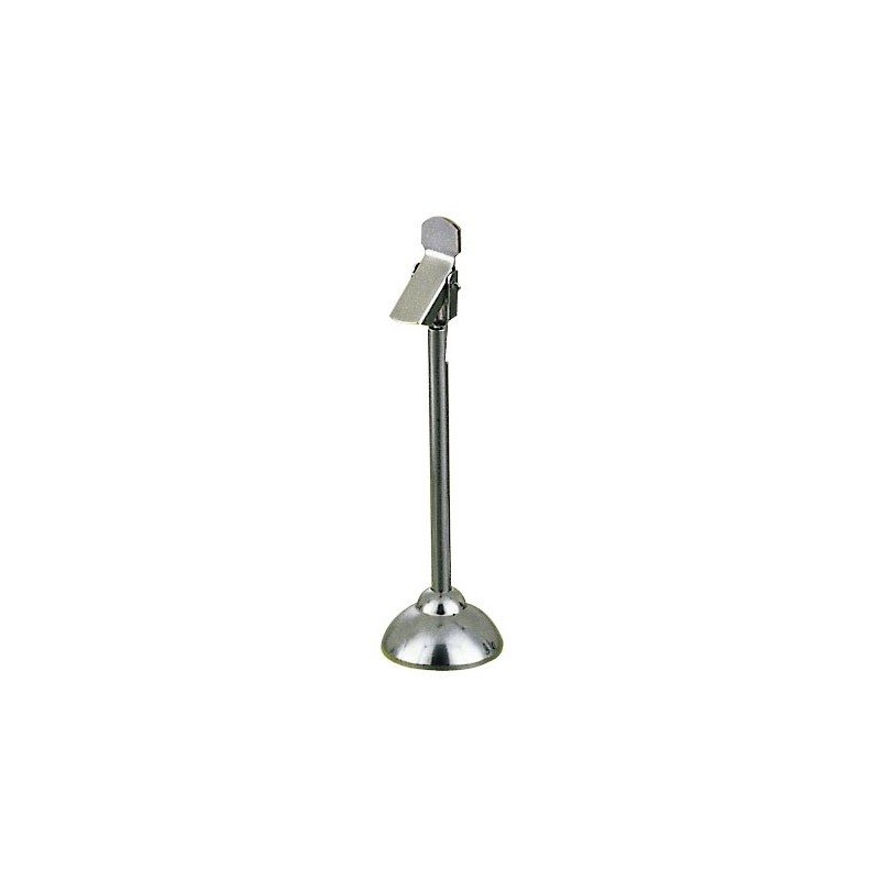PORTE ETIQUETTE INOX SUR SOCLE LESTE + PINCE H90MM 72833 L2G PORTE ETIQUETTE INOX SUR SOCLE LESTE + PINCE H90MM 72833 L2G