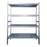 RAYONNAGE ALUMINIUM ECO 4 NIVEAUX, CLAYETTES 7954N465C L2G