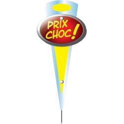 MINIFLECHE "PRIX CHOC" ROUGE PVC CRISTAL 85/100 MM 7998 L2G